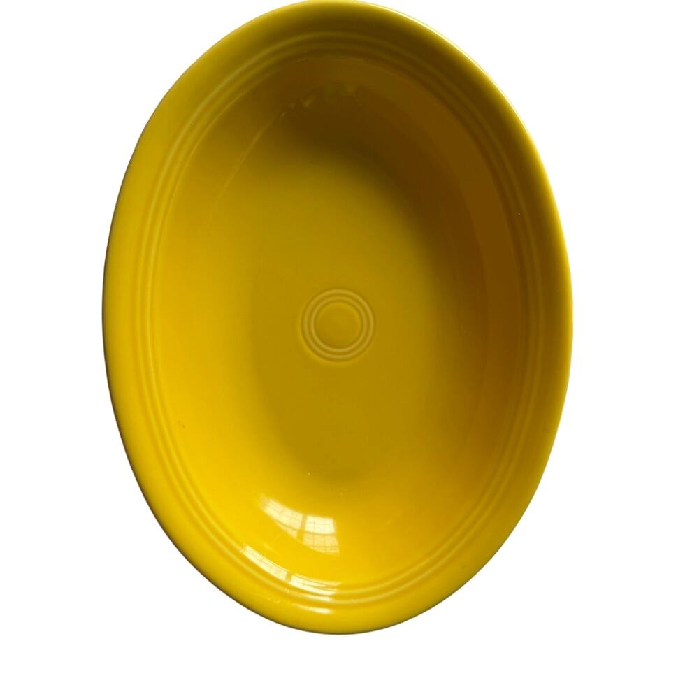 FIESTAWARE Yellow Vintage Oval Serving Bowl